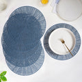 Radial Blue Web Placemat Set Of 6 Nestasia