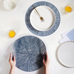 Radial Blue Web Placemat Set Of 6 Nestasia