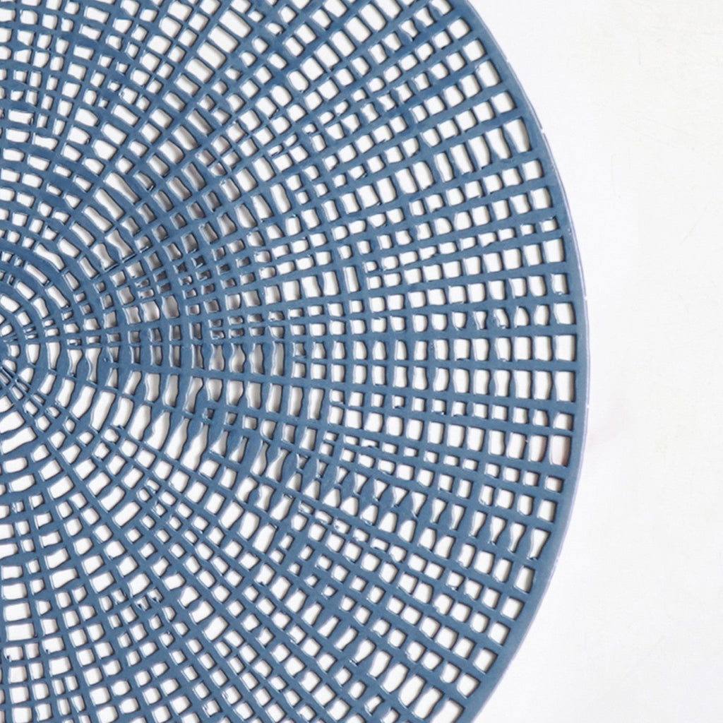 Radial Blue Web Placemat Set Of 6 Nestasia