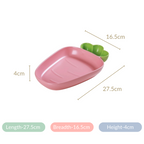 Ceramic Chip And Dip Platter Pink 550 ml Nestasia