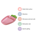 Ceramic Chip And Dip Platter Pink 550 ml Nestasia