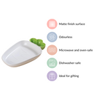 Chip And Dip Platter White Raddish 550 ml Nestasia