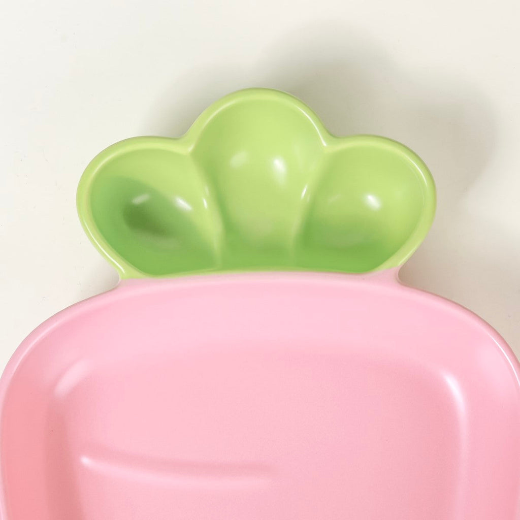 Ceramic Chip And Dip Platter Pink 550 ml Nestasia