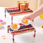 Rainbow Sabai Char Pai Risers Set Of 2 Nestasia