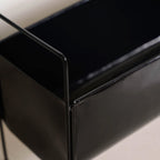 Raised Iron Trough Planter With Handle Black Nestasia