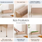 Raised Trough Planter With Handle Beige Nestasia