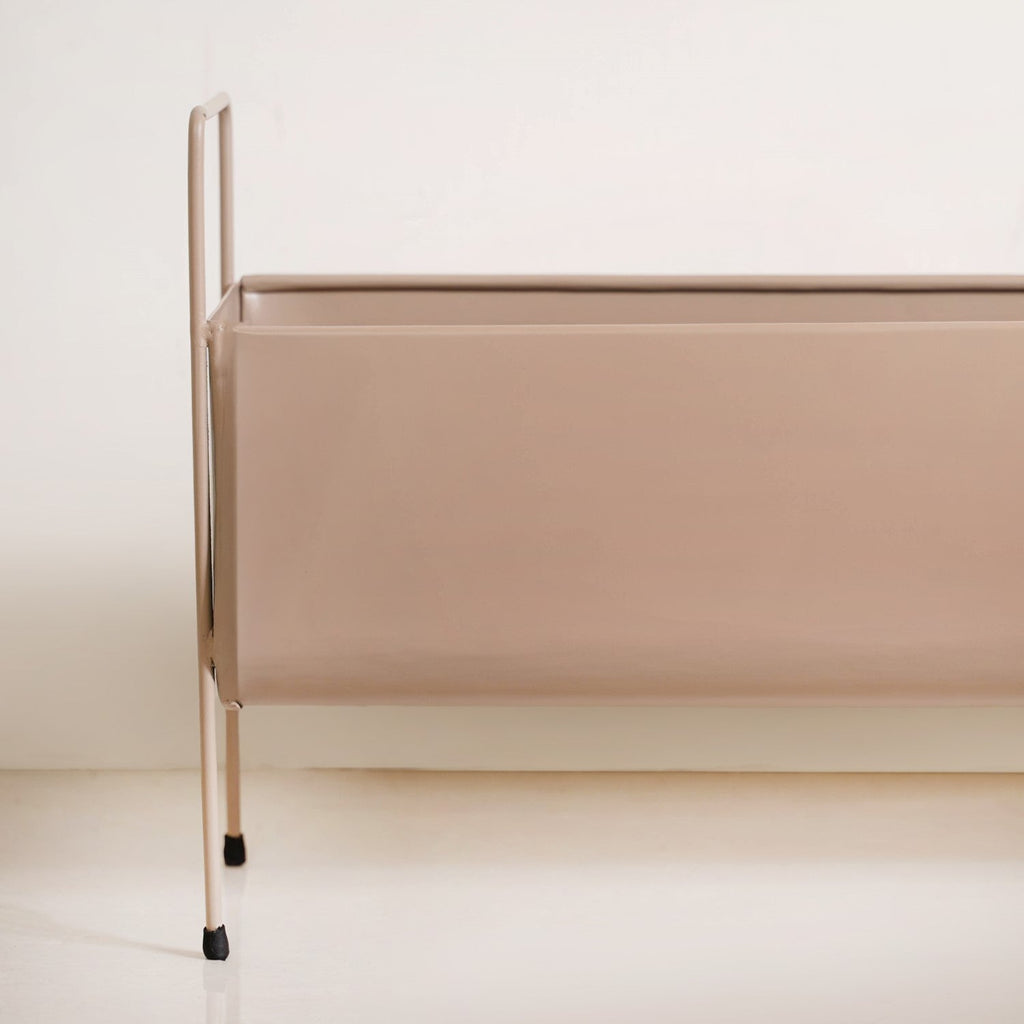 Raised Trough Planter With Handle Beige Nestasia