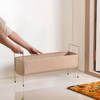 Raised Trough Planter With Handle Beige Nestasia