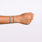 Hamsa Eye Heart Charm Bracelet Set Of 2 Nestasia