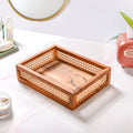 Cane Rectangular Wooden Tray Nestasia