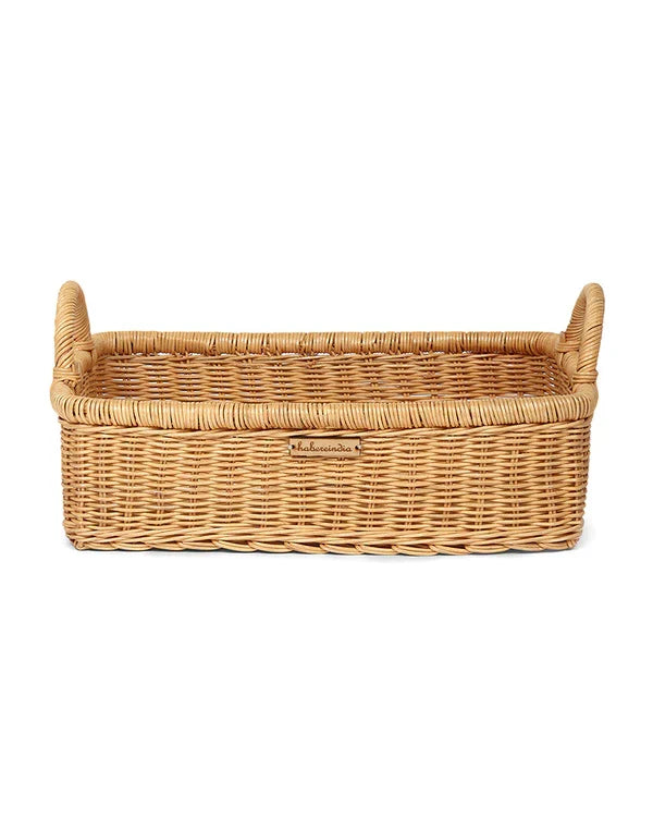 Versatile Rattan Basket for Serving, Organizing, and Stylish Home Display