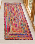Durable Multicolor Rectangular Jute Carpet For Living Space