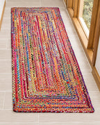 Durable Multicolor Rectangular Jute Carpet For Living Space