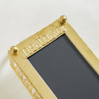 Gold Long Tray With Handles Nestasia