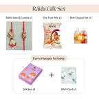 Red Beads Rustic Charm Rakhi Lumba Gift Set Nestasia