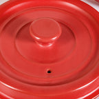Matte Red Ceramic Cocotte Cooking Pot 4200ml Nestasia