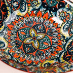 Red Mystic Mandala Ceramic Long Dish 400ml Nestasia