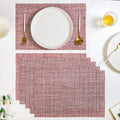 Red White Placemat Set Of 6 Nestasia