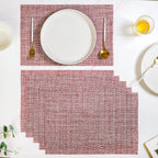 Red White Placemat Set Of 6 Nestasia