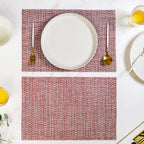 Red White Placemat Set Of 6 Nestasia