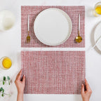 Red White Placemat Set Of 6 Nestasia