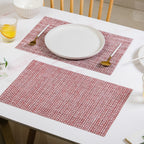 Red White Placemat Set Of 6 Nestasia