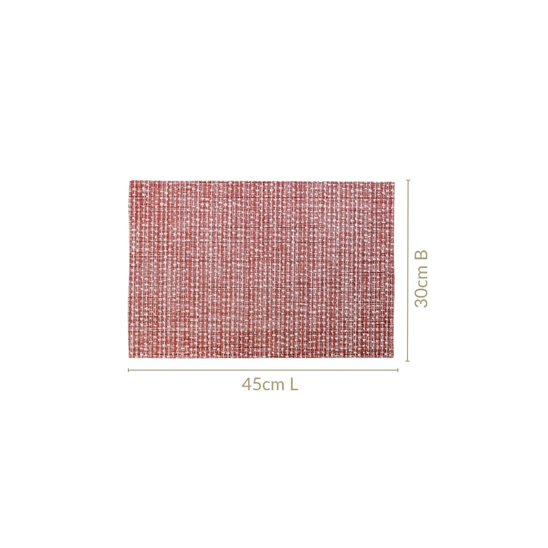 Red White Placemat Set Of 6 Nestasia