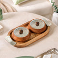 Celeste Snack Bowl With Tray Set Of 3 Nestasia