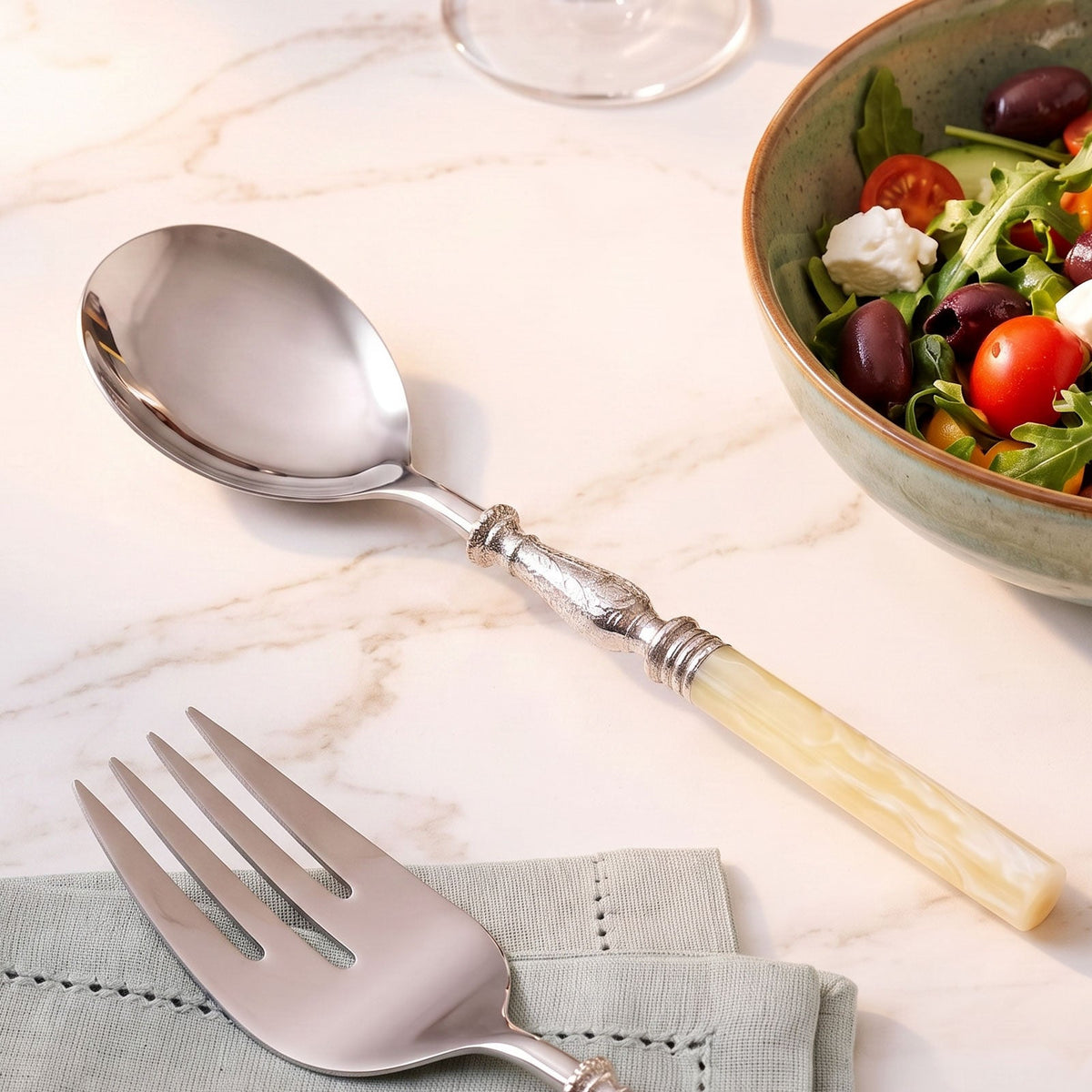 Imperial Serving Spoon Set Of 2 Nestasia