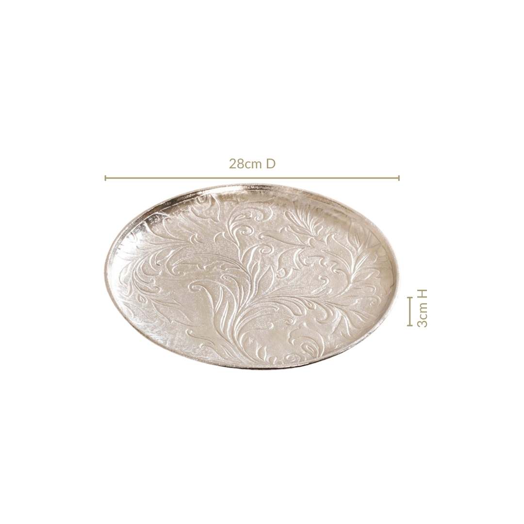 Regal Silver Platter 28cm Nestasia
