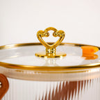 Fluted Chic Drink Dispenser With Handle And Stand 3600ml Nestasia