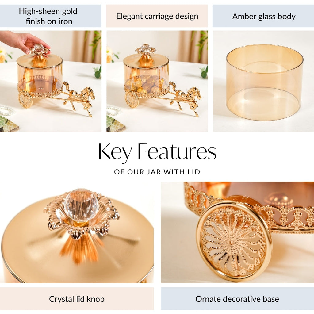 Royalcore Carriage Candy Jar Nestasia