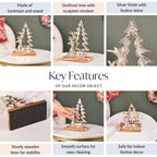 Reindeer By The Noel Tree Metal Decor Nestasia