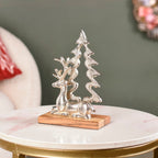 Reindeer By The Noel Tree Metal Decor Nestasia