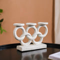 Olympic Rings Sculpture Candle Stand Nestasia
