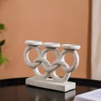 Olympic Rings Sculpture Candle Stand Nestasia