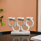 Olympic Rings Sculpture Candle Stand Nestasia