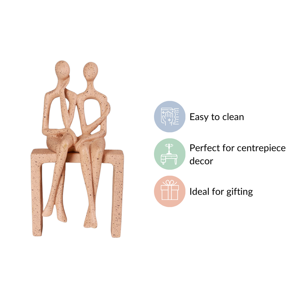Couple On A Bench Showpiece Nestasia