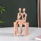 Couple On A Bench Showpiece Nestasia