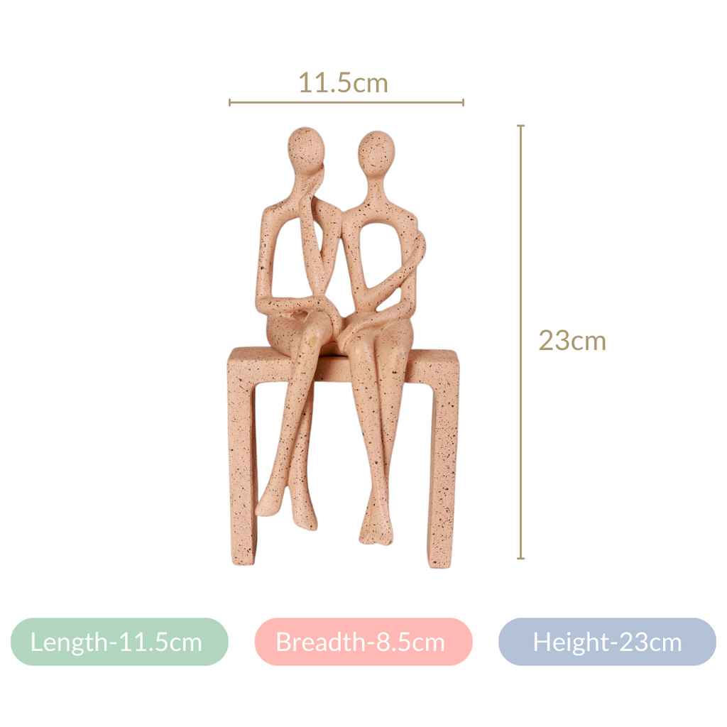 Couple On A Bench Showpiece Nestasia