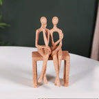 Couple On A Bench Showpiece Nestasia