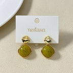 Green And Gold Rhombus Drops Nestasia