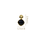 Black And Gold Rhombus Drops Nestasia