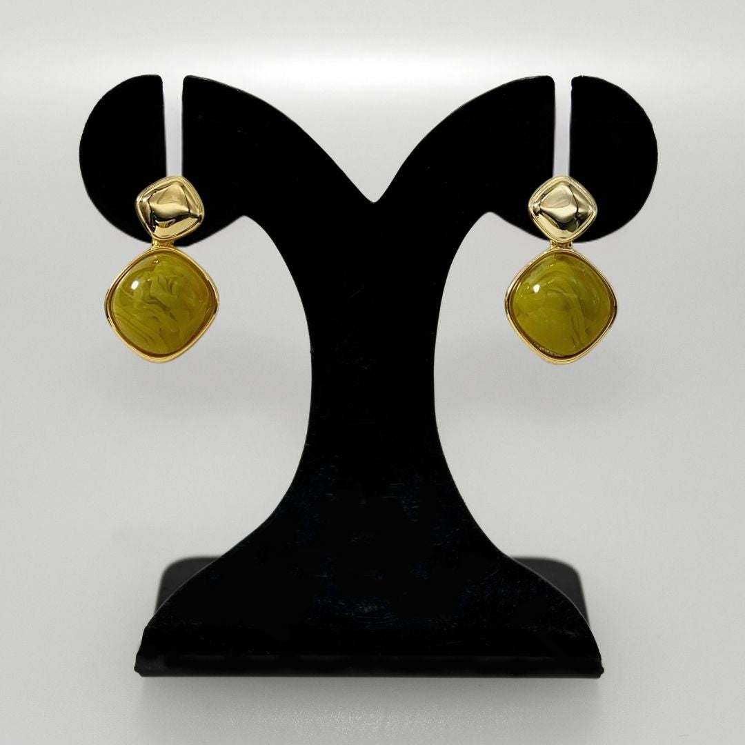 Green And Gold Rhombus Drops Nestasia