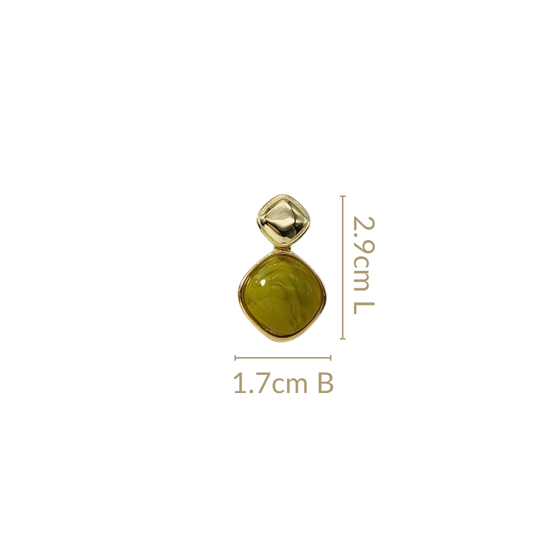 Green And Gold Rhombus Drops Nestasia