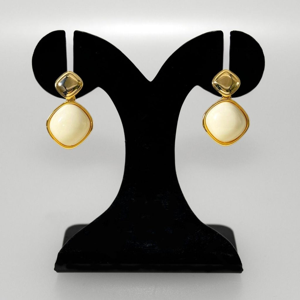 White And Gold Rhombus Drops Nestasia