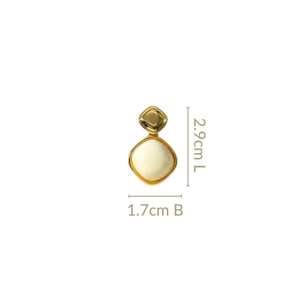 White And Gold Rhombus Drops Nestasia