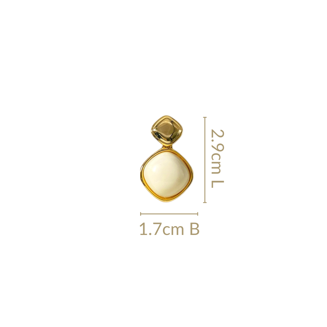White And Gold Rhombus Drops Nestasia