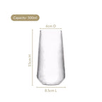 Ribbed Tall Glass Set Of 4 500ml Nestasia