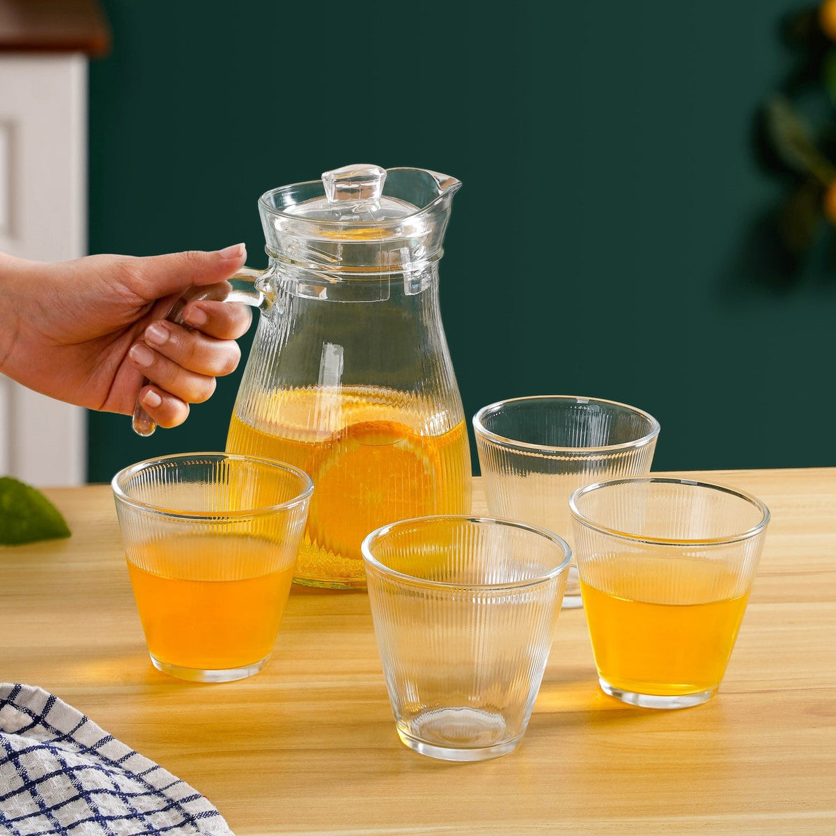 Water Jug With Tumbler Set Of 5 Nestasia